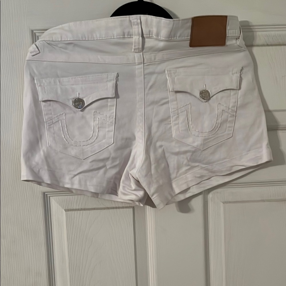 White Women's Shorts - Picture 2 of 8
